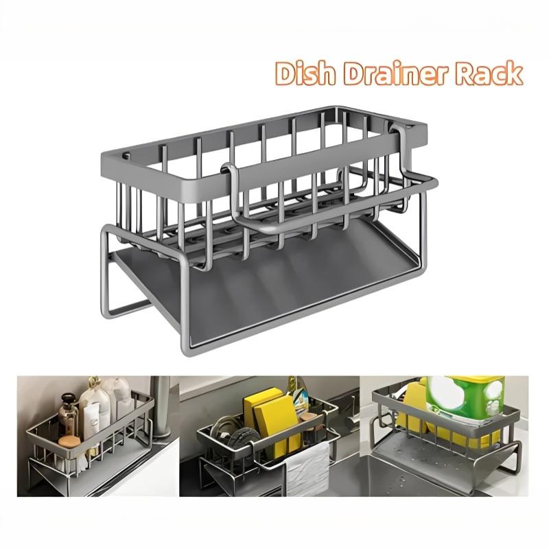 Home Depot Bathroom Sink - Schwamm-Abtropfgestell mit Handtuchhalter, Küchen- und Badezimmer-Spülbecken-Organizer,