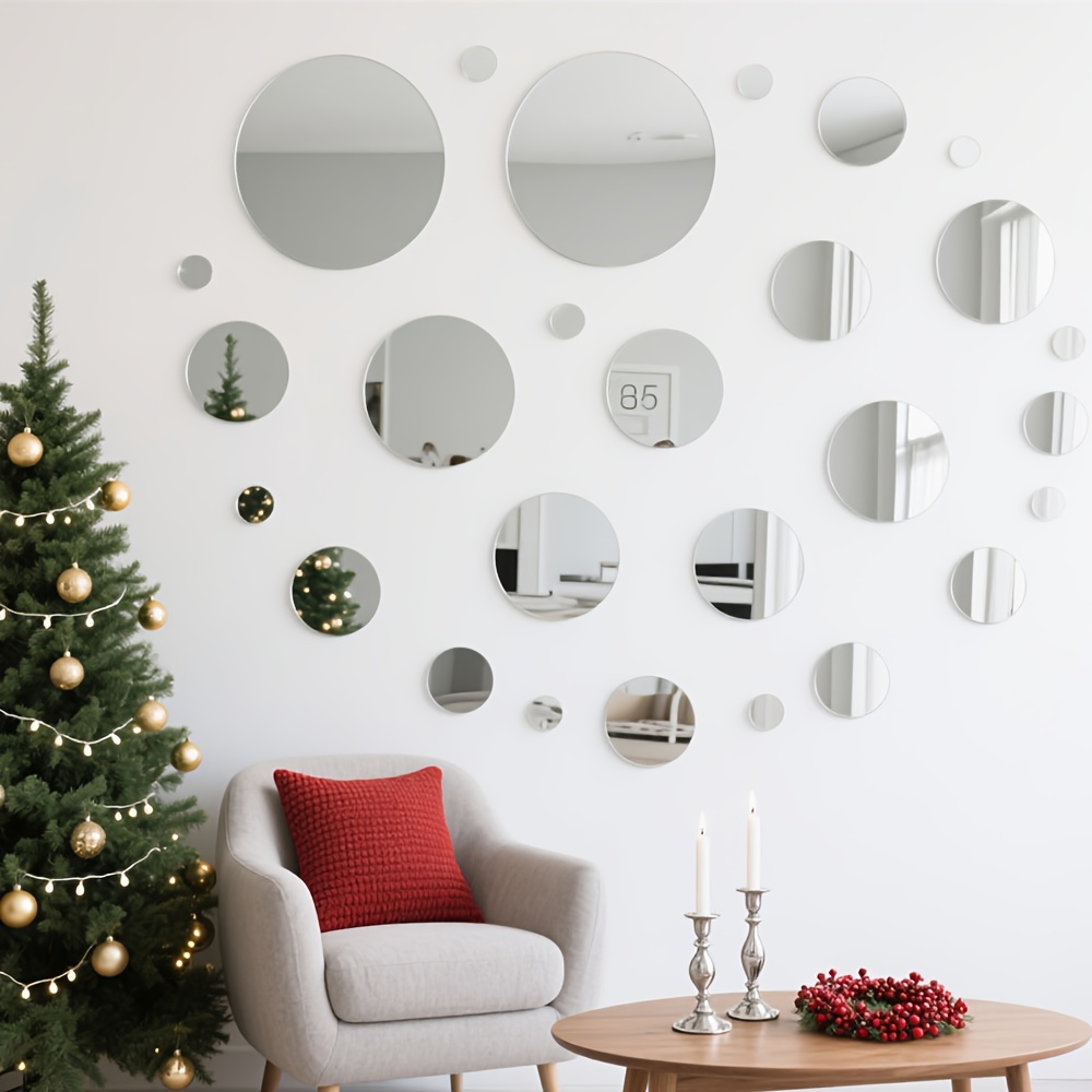Home Goods Bathroom Mirrors - 20CM Kreisförmige Acryl Spiegel Wand Aufkleber