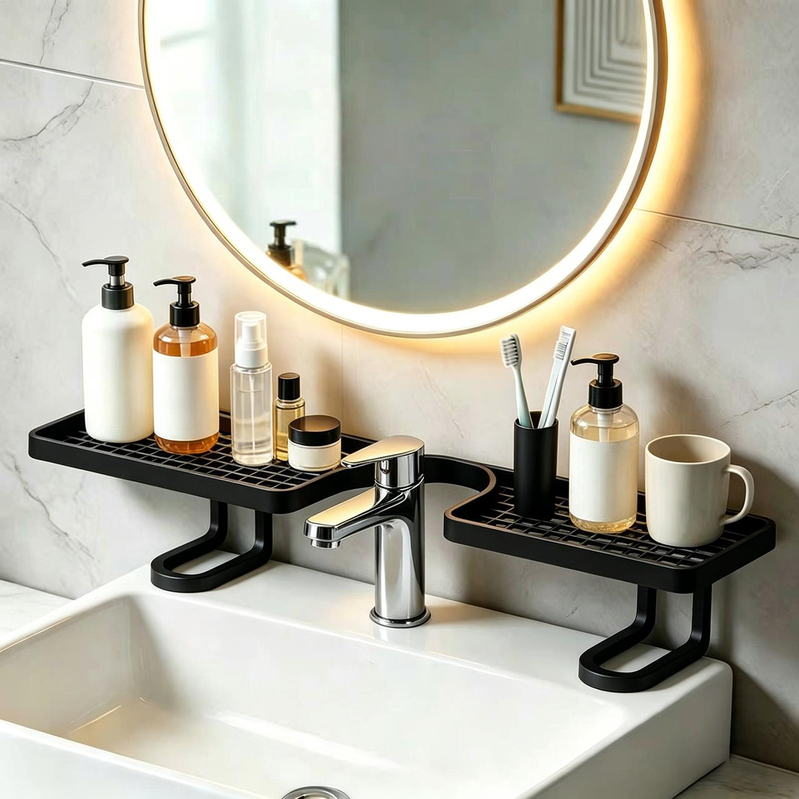 Home Depot Bathroom Sink - Wasserhahnregal für Badezimmerwaschbecken, 19,69 Zoll, U-Form,