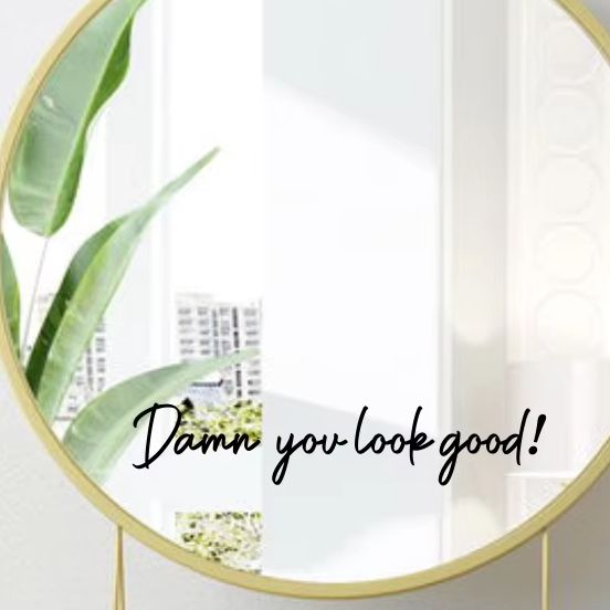 Home Goods Bathroom Mirrors - Du siehst gut aus, zierlicher Spiegelaufkleber,