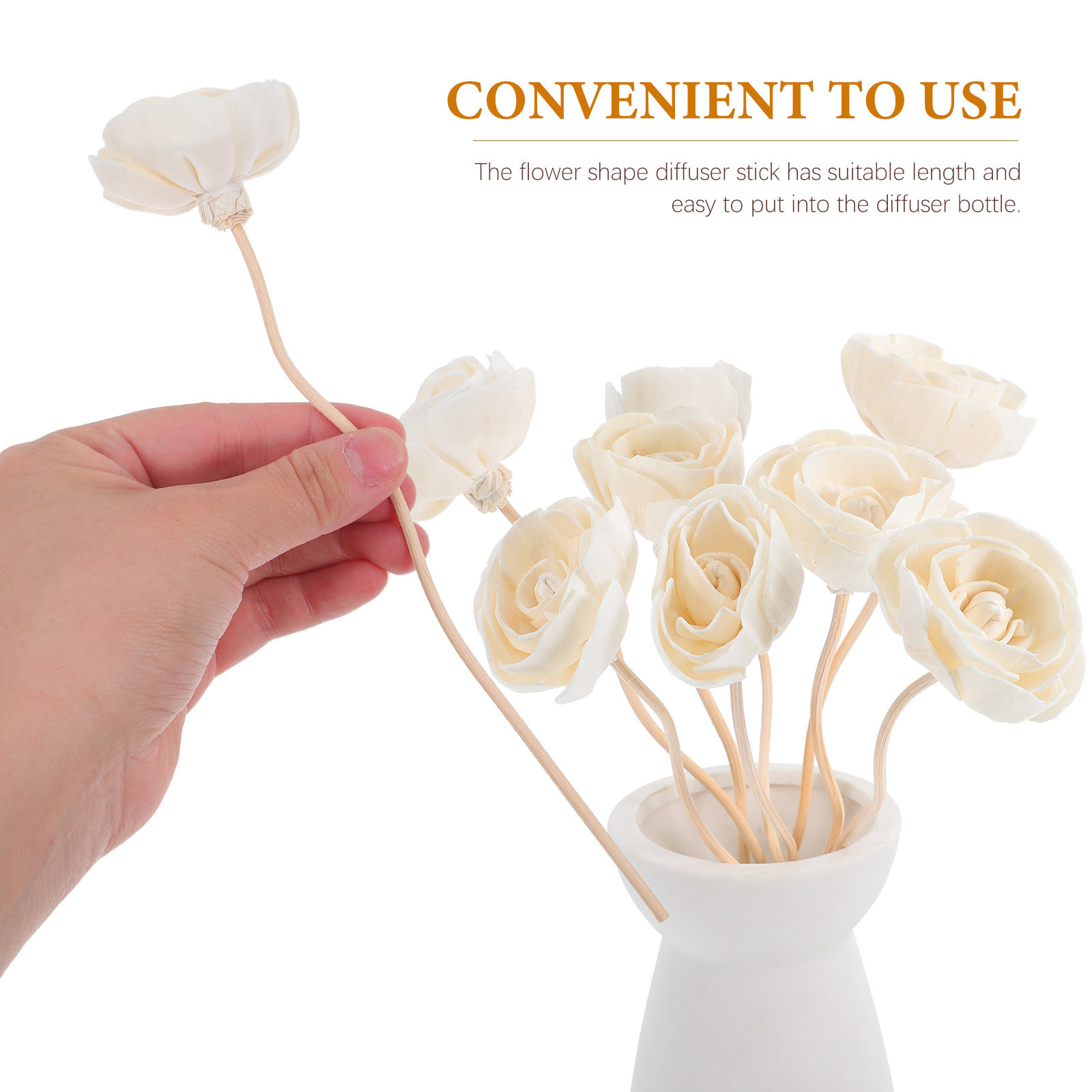 8 Stück Blumen-Rattan-Diffusor – Home Essentials Bathroom Accessories Bewertung und Preis