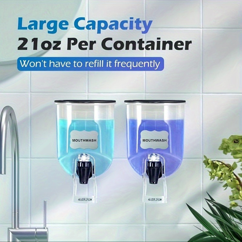2 Stück 600ml Mundwasser-Spend – Home Bathroom Accessories Bewertung und Preis