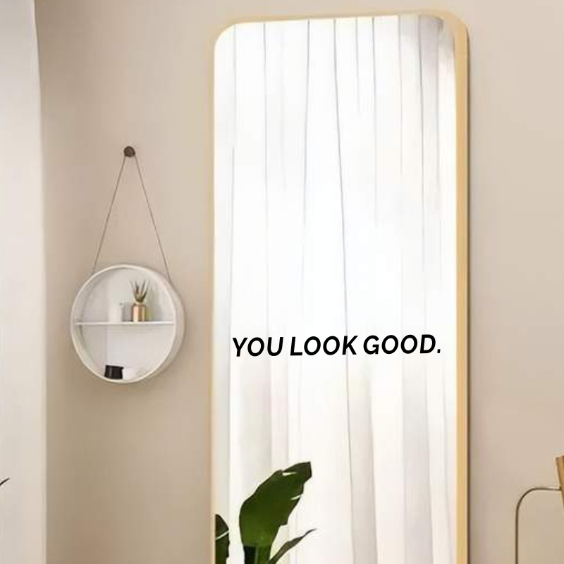 Wandaufkleber „Du siehst gut a – Home Goods Bathroom Mirrors Bewertung und Preis