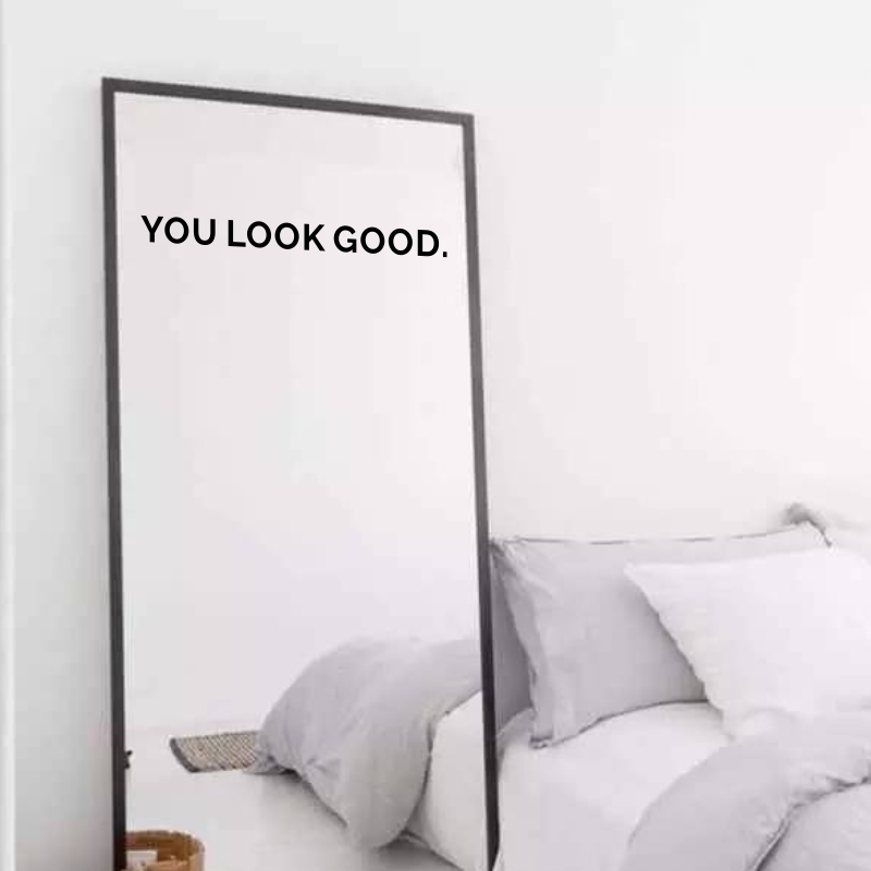 Wandaufkleber „Du siehst gut a – Home Goods Bathroom Mirrors Bewertung und Preis