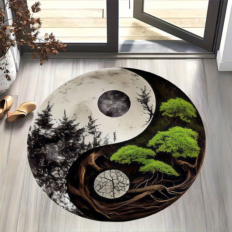 1 Stück runde Flächenmatte im  – Home Bathroom Door Design Bewertung und Preis