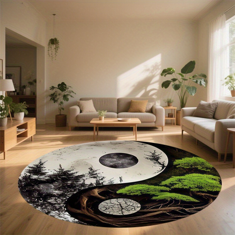 1 Stück runde Flächenmatte im  – Home Bathroom Door Design Bewertung und Preis