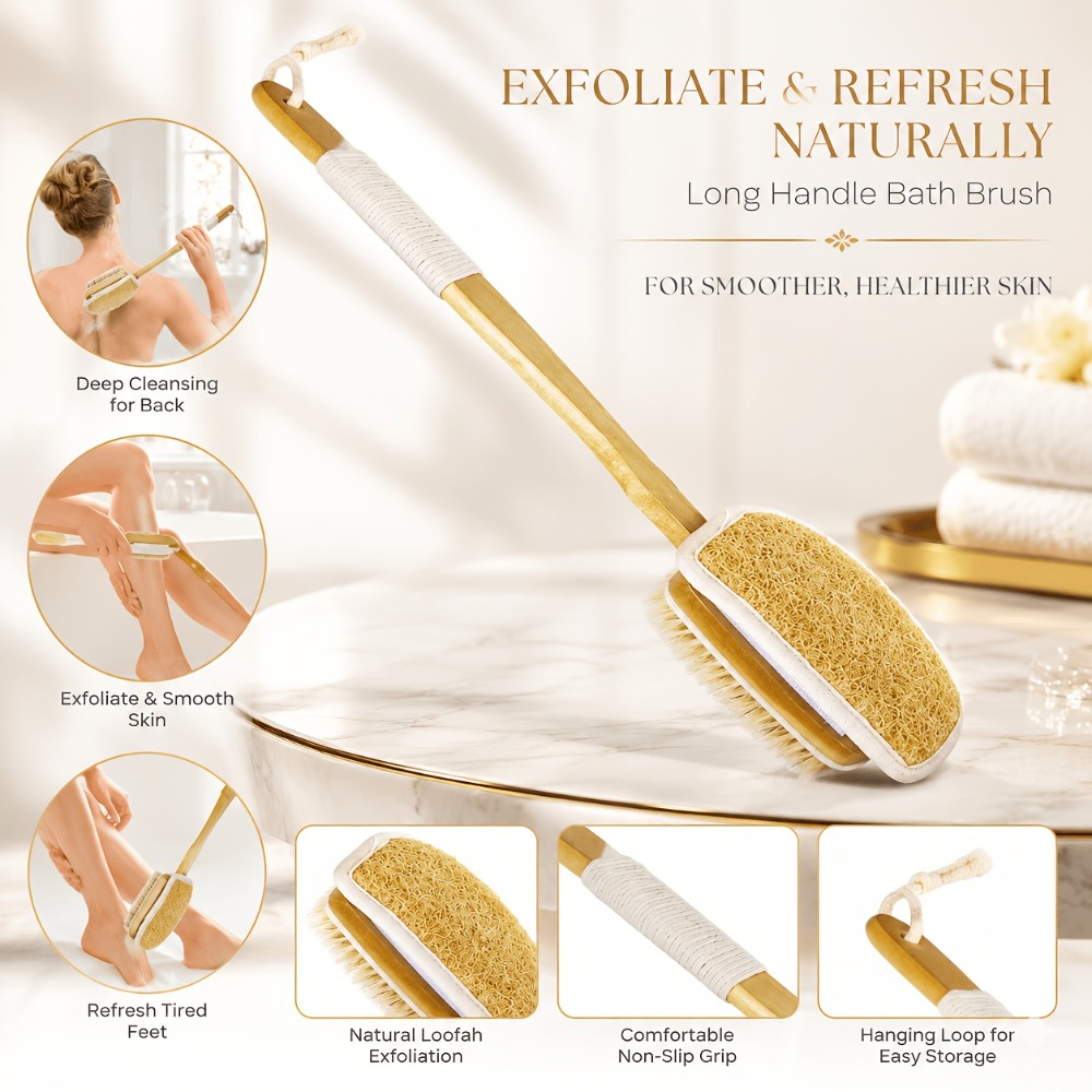 Holz-Badebürste mit langem Gri – Home Bathroom Cleaning Machine Bewertung und Preis