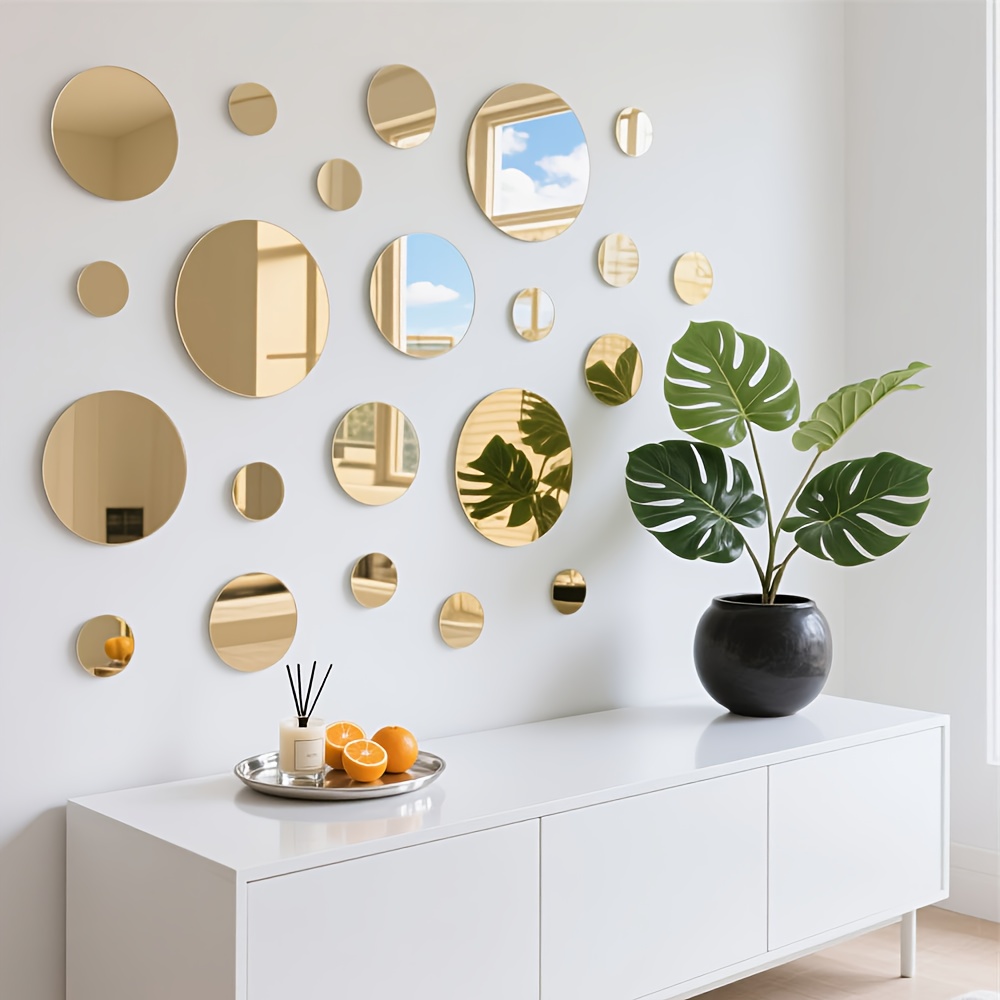 20CM Kreisförmige Acryl Spiege – Home Goods Bathroom Mirrors Bewertung und Preis