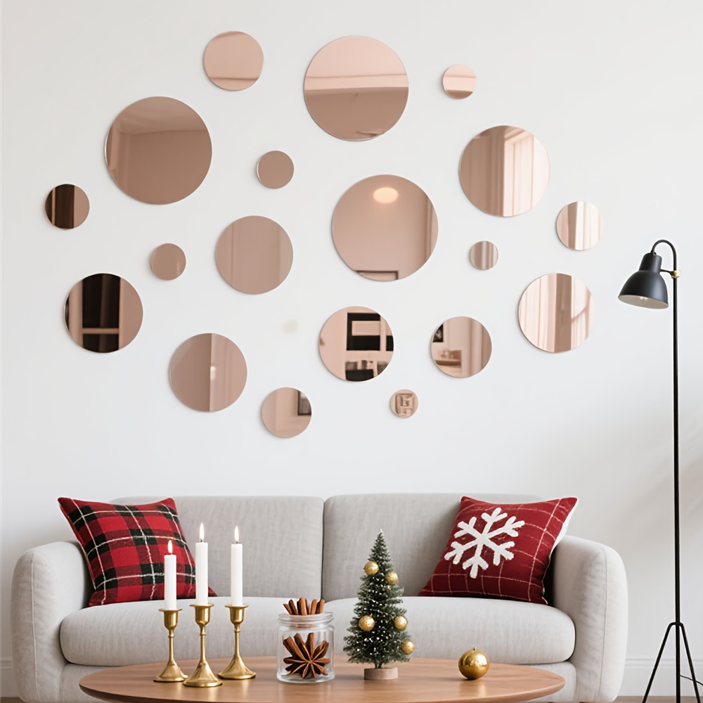 20CM Kreisförmige Acryl Spiege – Home Goods Bathroom Mirrors Bewertung und Preis