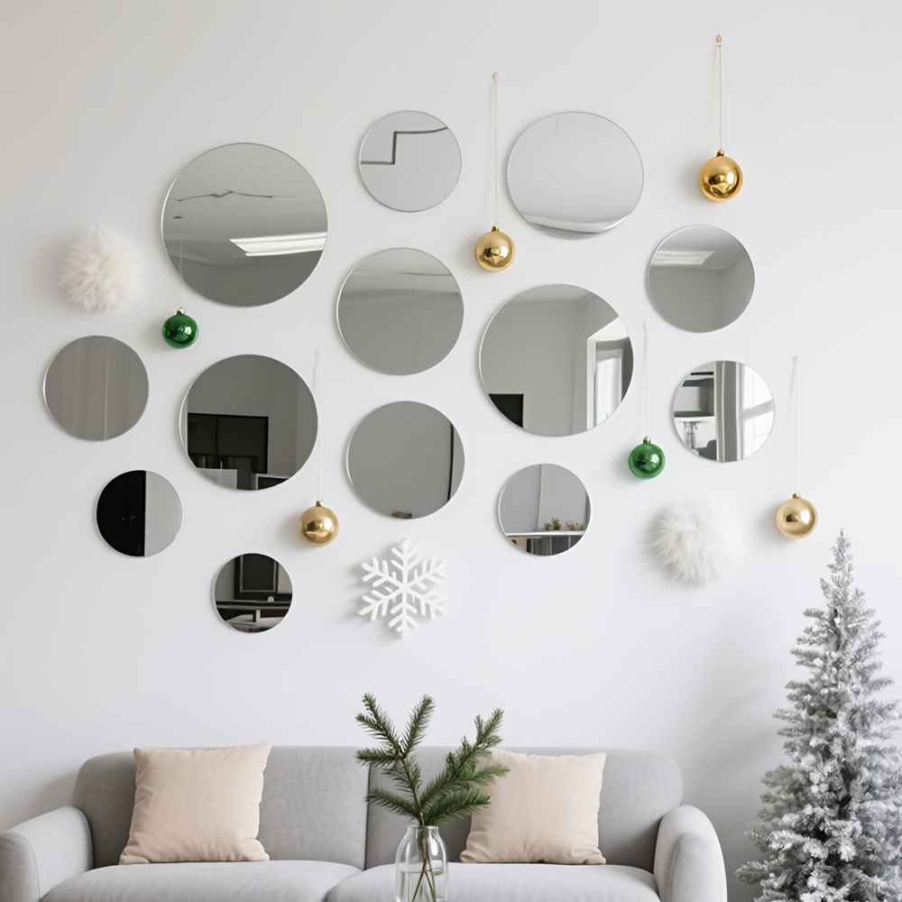 20CM Kreisförmige Acryl Spiege – Home Goods Bathroom Mirrors Bewertung und Preis